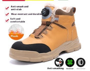 High Top Safety Shoes For Men All Seasons Anti-smash And Anti-puncture