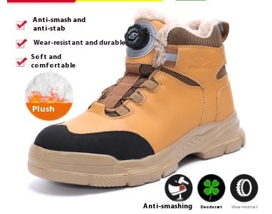 High Top Safety Shoes For Men All Seasons Anti-smash And Anti-puncture