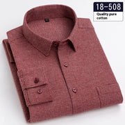 Men's Long Sleeve Solid Color Pocket Light Business Shirt