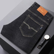 Men's Business Straight Loose Elastic Jeans