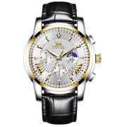 Men's Multi-functional Fashion Quartz Business Steel Belt Wrist Watch