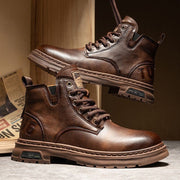 Retro British Style Work Ankle Boots Male