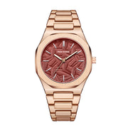 Niche High Sense Waterproof New Palm Leaf Embossed Dial Watch For Men