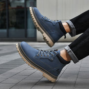 Men's Mid-Top Autumn British Style Worker Boot