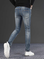 Men's Fashion Slim Fit Skinny Stretch Ripped Jeans