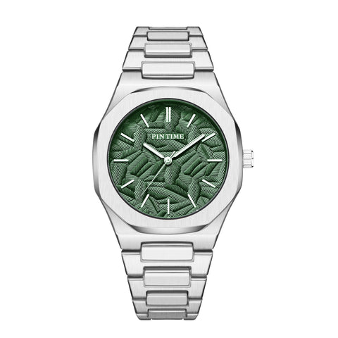 Niche High Sense Waterproof New Palm Leaf Embossed Dial Watch For Men