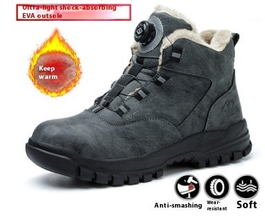 High Top Safety Shoes For Men All Seasons Anti-smash And Anti-puncture